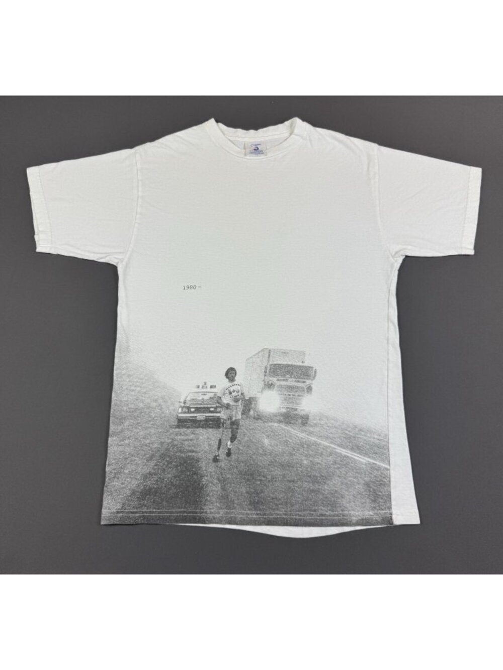 Rare Vintage Y2K Terry Fox Run Cancer Reasearch Promo Shirt White Medium Canada